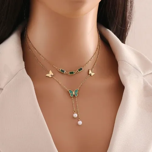 Rune Gold Toned Butterfly Chain - Product Image