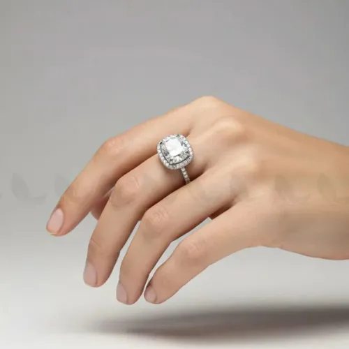 Opulent Faceted Cubic Cluster Ring - Product Image