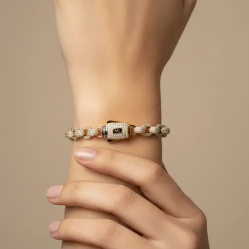 Grandeur Moissanite Charm Style Bracelet - Product Image