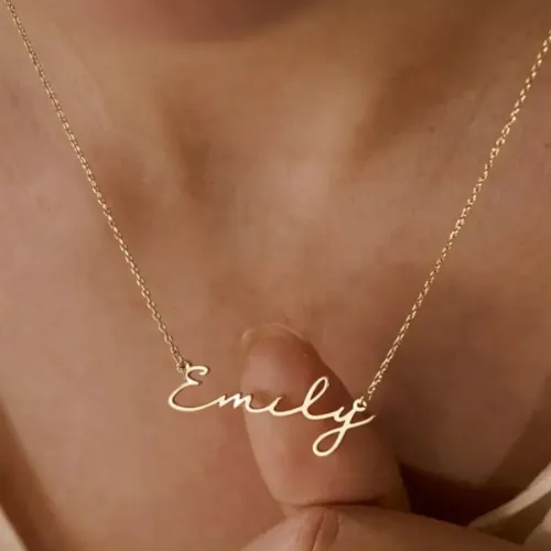 Personalized Minimalist Name Necklace - Product Image