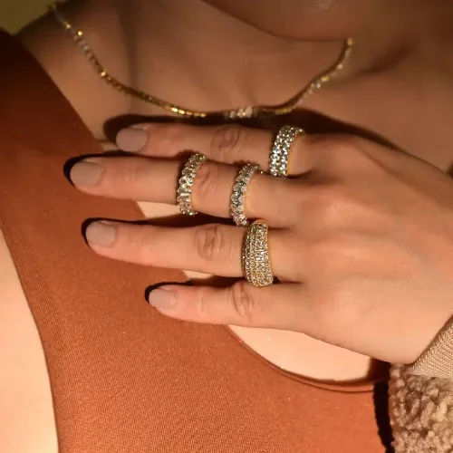 Studded Domsley Ring - Product Image