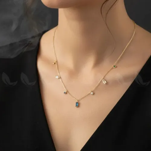 Modern Rainbow Charm Chain - Product Image