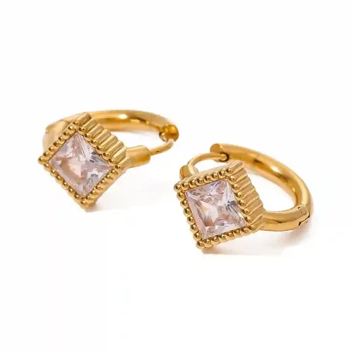 Echo Huggie Earrings - Product Image